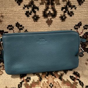 Coach Double zip large wristlet